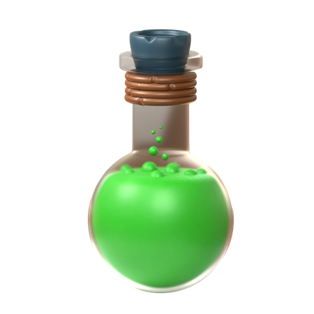 Green Potion  3D Icon