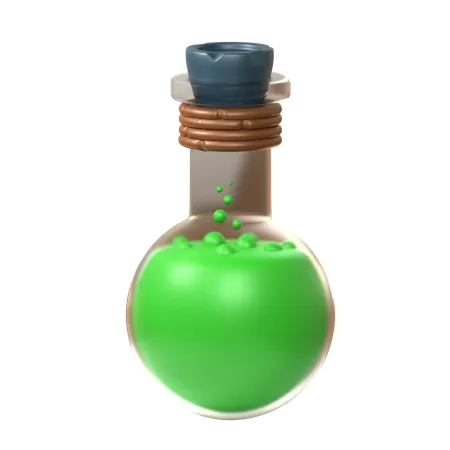 Green Potion  3D Icon