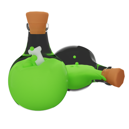 Green Potion Halloween  3D Icon