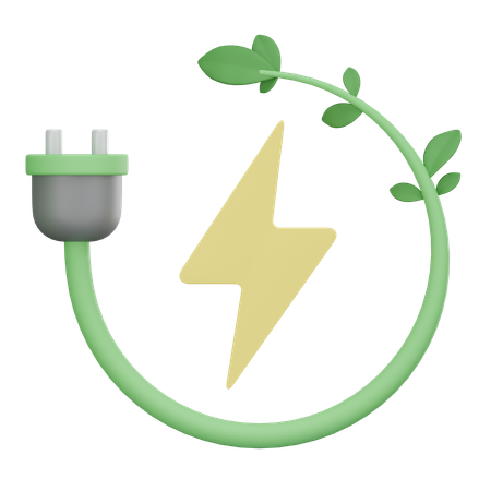 Green Power  3D Icon