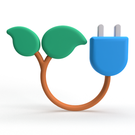 Green Power  3D Icon
