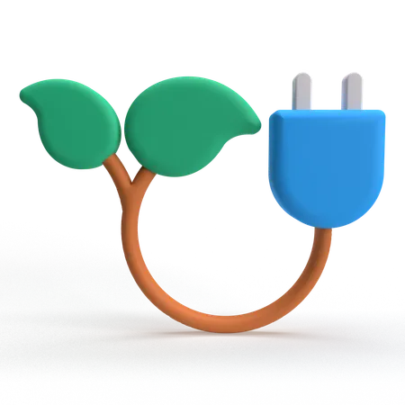 Green Power  3D Icon