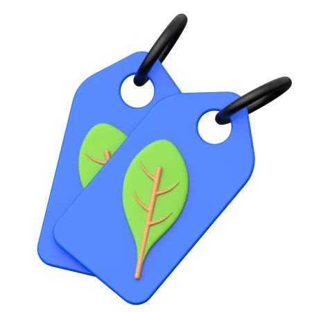 Green Price Tag  3D Icon