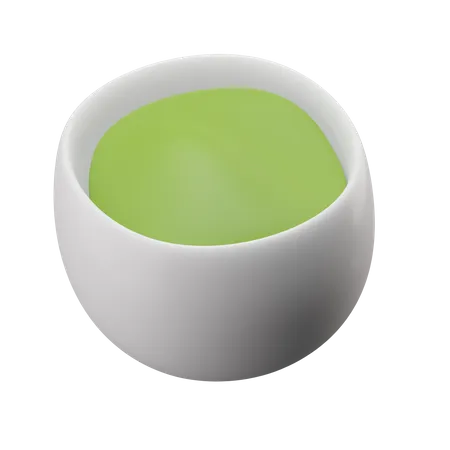 Green Sauce  3D Illustration