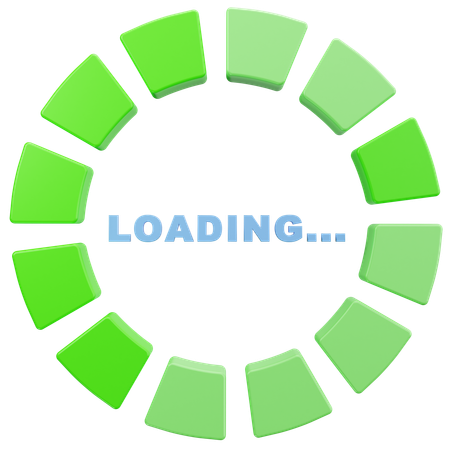 Green Segments  3D Icon