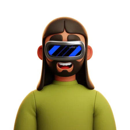 GREEN SHIRT MAN  3D Icon