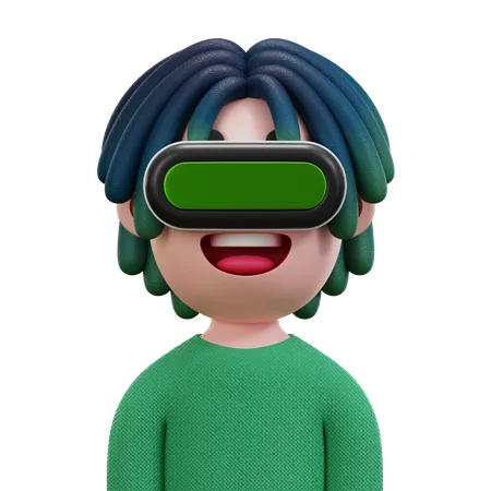 Green Shirt Man  3D Icon