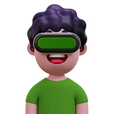 Green Shirt Man  3D Icon