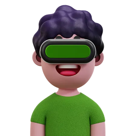 Green Shirt Man  3D Icon