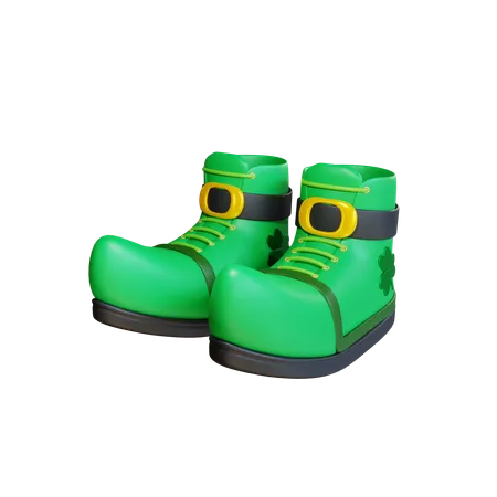 3 D Render Saint Patricks Day Green Shoes 3D Icon