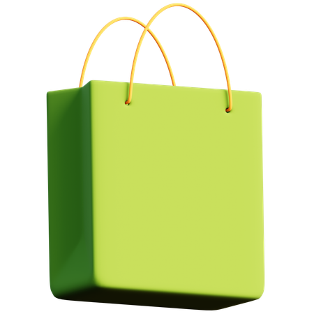 Green Shopping  3D Icon