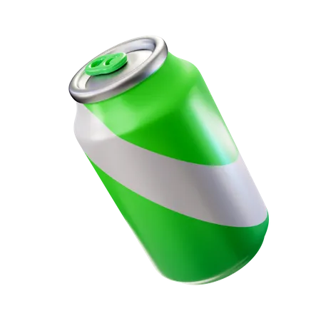 Green Soda Can 3D Illustration