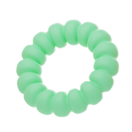 Green Soft Body Ring Shape  3D Icon