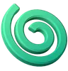 Green Spiral Symbol