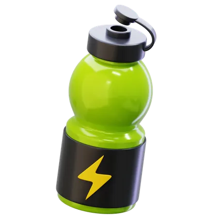 Green Sports Drink Bottle  3D Icon