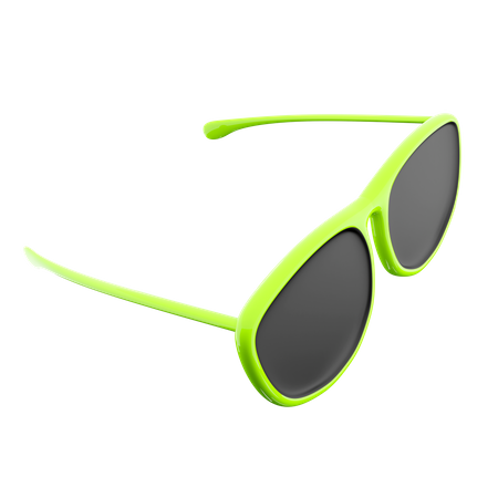 Green Sunglasses  3D Icon