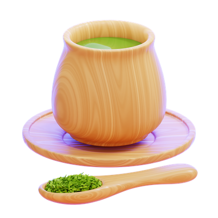 GREEN TEA  3D Icon