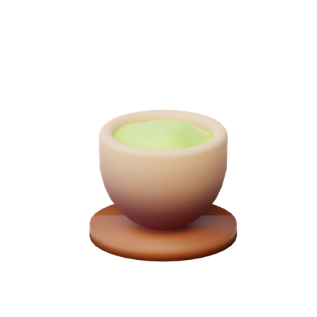 Green Tea  3D Illustration