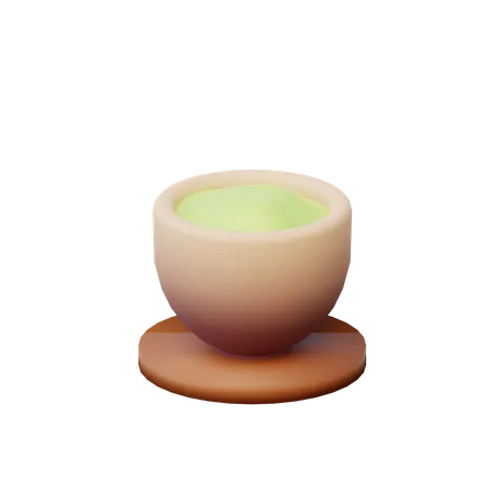 Green Tea  3D Illustration