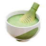 3d green tea emoji