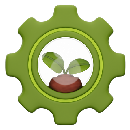 Green Technology  3D Icon
