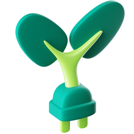 Green Technology  3D Icon