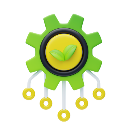 Green Technology  3D Icon