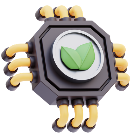 Green Technology  3D Icon