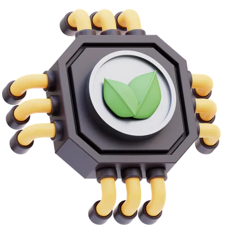 Green Technology  3D Icon