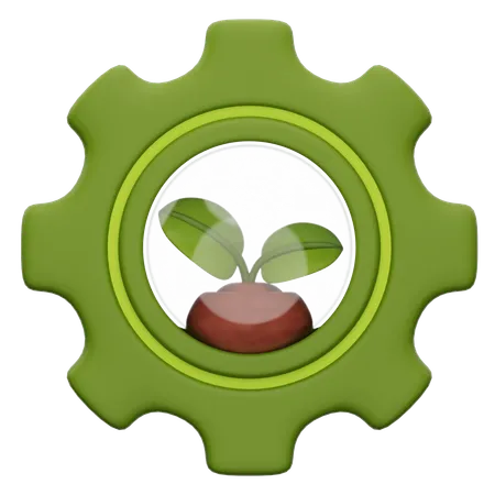 Green Technology  3D Icon