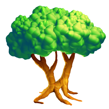 Green Tree  3D Icon