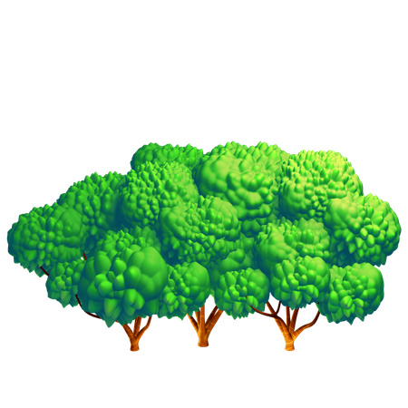 Green Tree  3D Icon