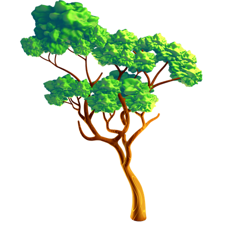 Green Tree  3D Icon