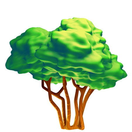 Green Tree  3D Icon