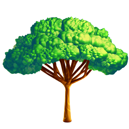 Green Tree  3D Icon