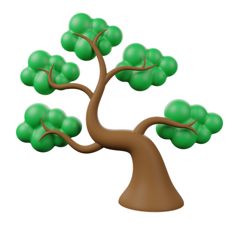 Green Tree  3D Icon