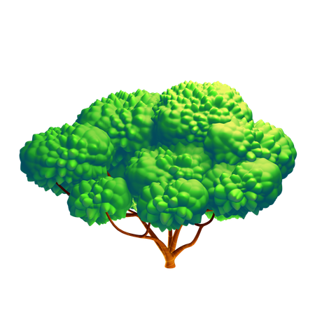 Green Tree  3D Icon