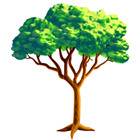 Green Tree  3D Icon