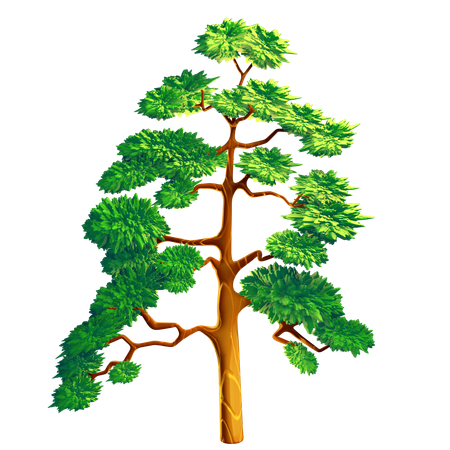 Green Tree  3D Icon