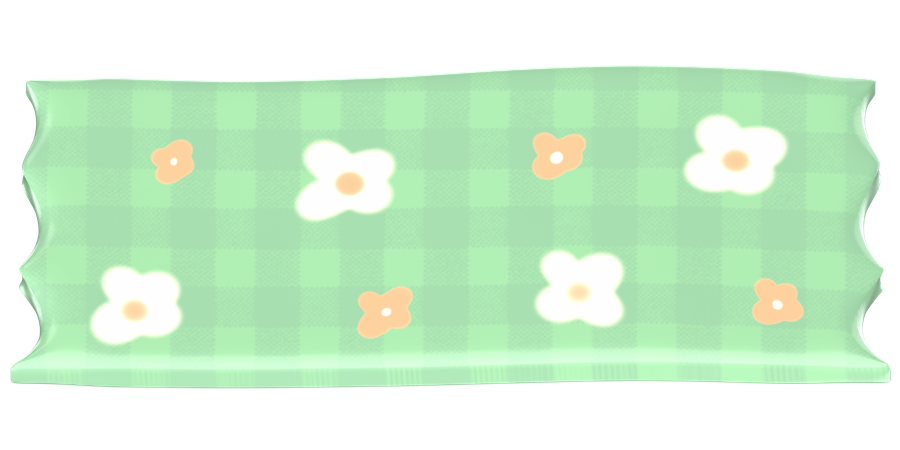 녹색 와시 테이프  3D Icon