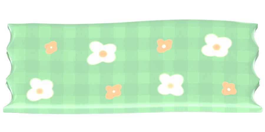 Green Washi Tape  3D Icon