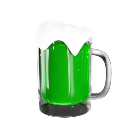 Green Wine  3D Icon