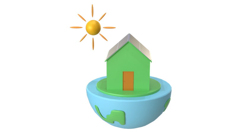 Green World  3D Icon