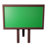 3d green-board logo