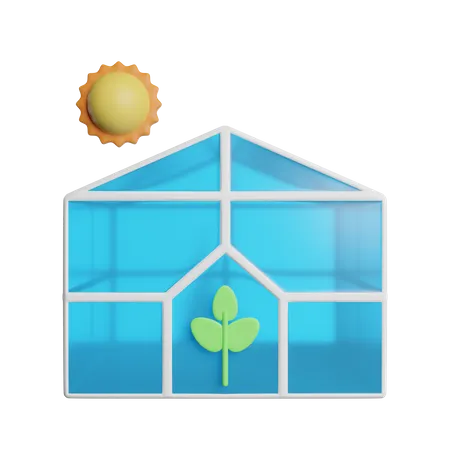 Greenhouse Farm Garden 3D Icon