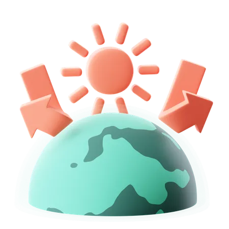 Greenhouse Effect 3D Icon