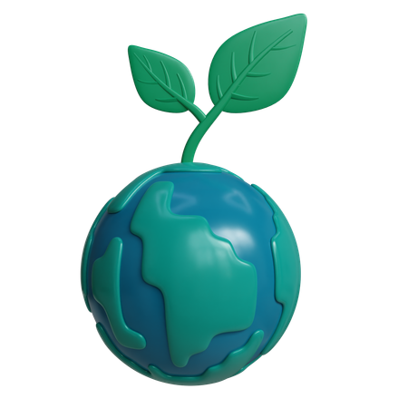 Greening The Earth  3D Icon