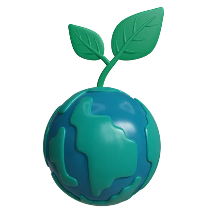 Greening The Earth  3D Icon