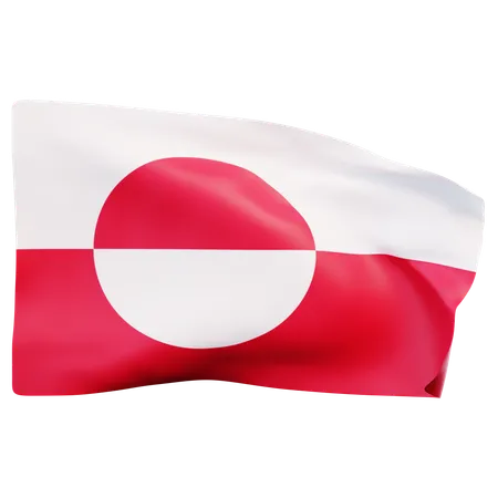 Greenland Flag  3D Icon