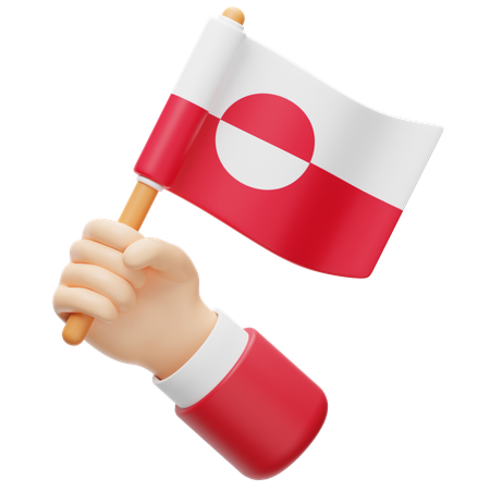 Greenland Flag  3D Icon